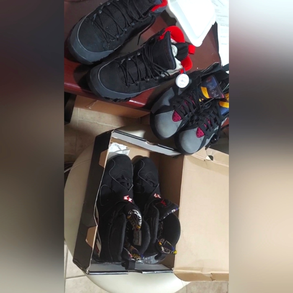 Nike Air Jordan 9, 6 , and 7 Sz 10.5 "Authentic "